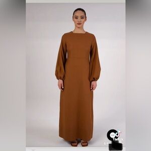 Veiled collection linen dress